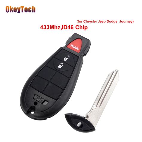 Okeytech Replacement Button Panic Mhz Id Chip Smart Remote Key