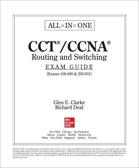 Title Page CCT CCNA Routing And Switching All In One Exam Guide