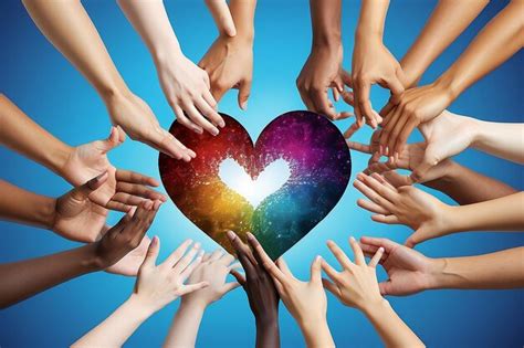 Premium Photo Unity Diversity Partnership As Heart Hands In A Group