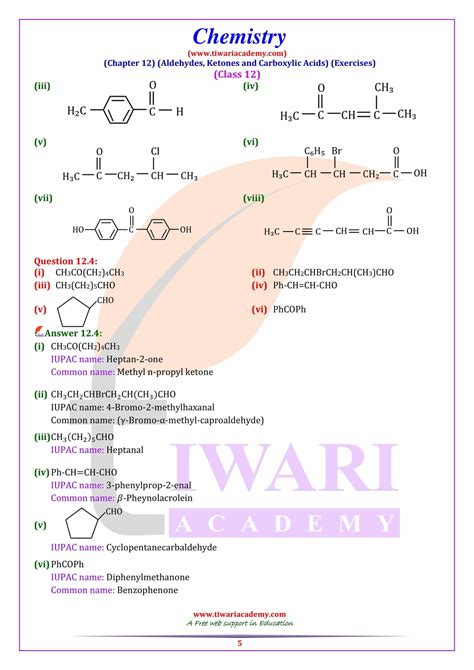 Ncert Solutions For Class Chemistry Chapter Aldehydes Ketones