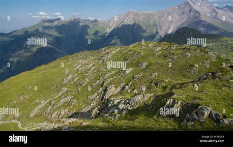 Rocky Meadow On Mountain Top Stock Photo Alamy