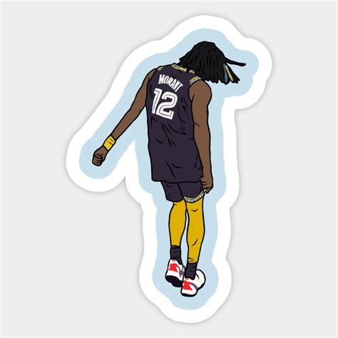 Ja Morant Griddy - Nba - Sticker | TeePublic Nba Merchandise, Sticker ...