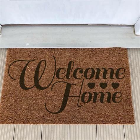 Personalized Customized Coir Door Mat Doormat Welcome Etsy