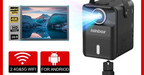 Isinbox X Mini Portable Projector With Screens Android G Wifi Home