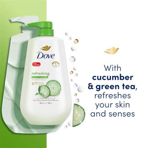 Dove Refreshing Body Wash Pump Cucumber And Green Tea Effectively