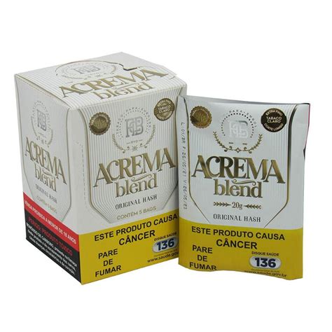 Tabaco Para Cigarro Acrema Blend 20g Display C 5 Bags Tabacaria