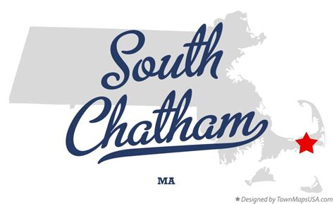 Map of South Chatham, MA, Massachusetts