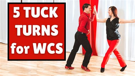 West Coast Swing 5 Basic Tuck Turns Swing Dance Turns Youtube