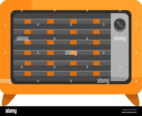 Hot Heater Cartoon Hot Heater Sign Isolated Symbol Vector