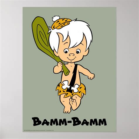 The Flintstones Bamm Bamm - The Flintstones | Bamm-Bamm Rubble Poster | Zazzle