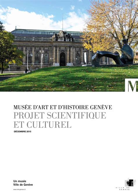 Pdf Mus E Dart Et Dhistoire Gen Ve Projet Scientifique Et