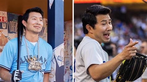 Simu Liu Showed Off His Dance Moves At A Celeb Packed Softball Game And It S So Good Video Narcity