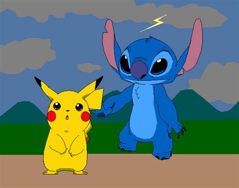 Stitch And Pikachu By Sunsetmajka626 On Deviantart