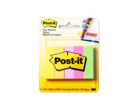 3m Post It Page Marker 670 5an 5 Color 1 2 X 2 Office Warehouse Inc