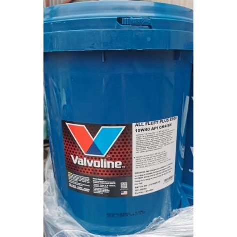 Valvoline All Fleet Plus E W Ck Sn Engine Oil L Shopee