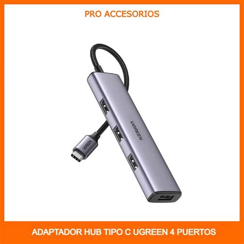 Adaptador Hub Tipo C A USB Thunderbolt A Puertos USB Ugreen