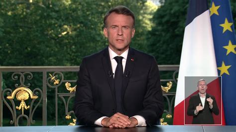 France Le Pr Sident Emmanuel Macron Annonce La Dissolution De L