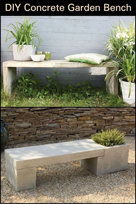 Learn how to build your own concrete garden bench! – decorafit.com/home