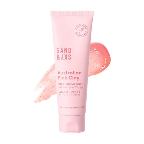 Sand And Sky Australian Pink Clay Deep Pore Cleanser Ph 5 5