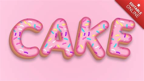 Cake Strawberry Donut Text Effect Generator