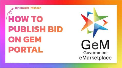 How To Publish Bid On Gem Portal Bidding System On Gem Portal Bid