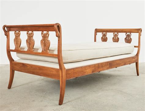 Neoclassical French Empire Style Swan Neck Daybed At 1stdibs Antique