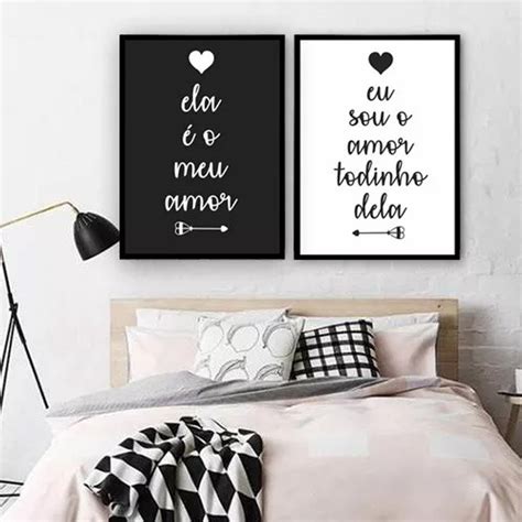 Ki 2 Quadros C Vidro Casal Quarto Amor Frase Romantica 2 R 119 90 Em Mercado Livre