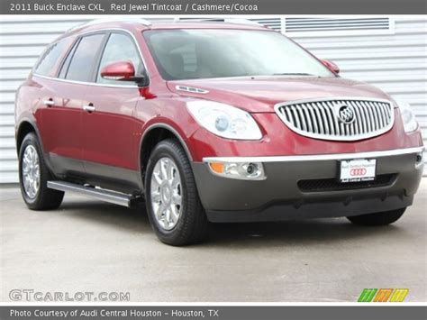 Red Jewel Tintcoat Buick Enclave Cxl Cashmere Cocoa Interior