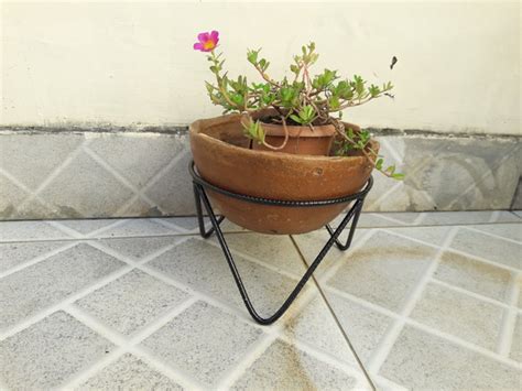 Suporte para Vaso e Bacia de Plantas Decoração Jardim no Elo7 MN arte