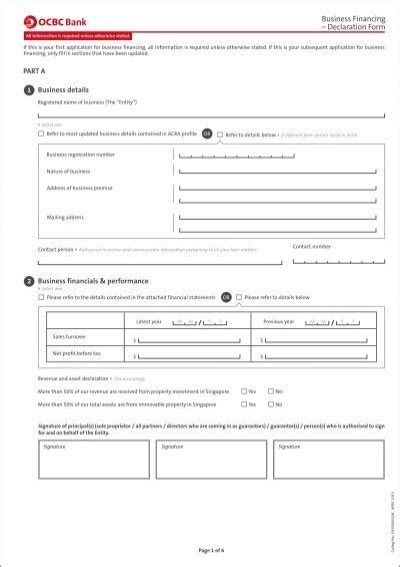 Declaration Form Ocbc Bank