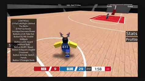 Playing Roblox In NBA Red Vs Blue Basketball YouTube