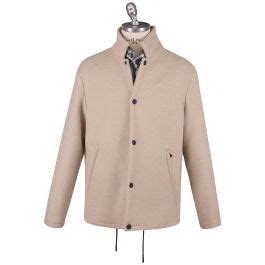 Kiton Knt Beige Gray Virgin Wool PA Cashmere Coat IsuiT