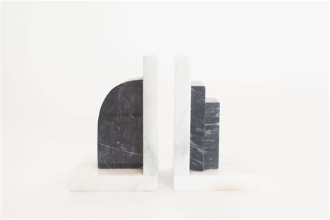 Modern Marble Bookends - Homestead Seattle