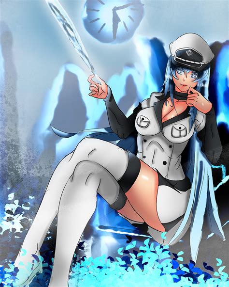 Artstation Esdeath Akame Ga Kill