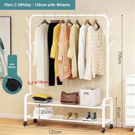 Multi Function Coat Rack Removable Bedroom Hanging Clothes Rack With