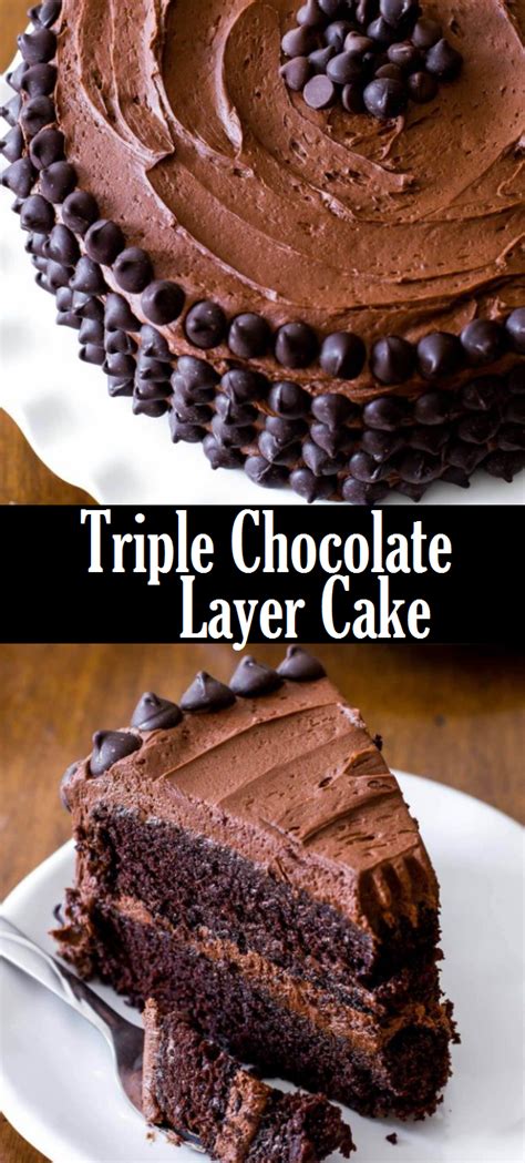 Triple Chocolate Layer Cake Ina Recipes Daily