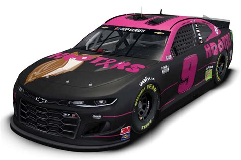 2020 Chase Elliott #9 Hooters Pink "Give a Hoot" NASCAR 1/64 Diecast