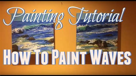 Wave Acrylic Painting Demonstration How To Paint Waves In The Ocean