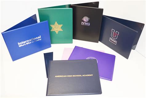 Custom Diploma Covers Padded Certificate Folders Wholesale