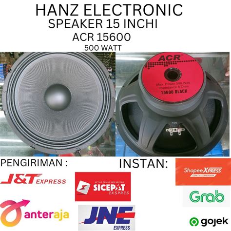 Jual Speaker Acr 15600 Black 15inch Woofer Speaker 15 Acr Shopee