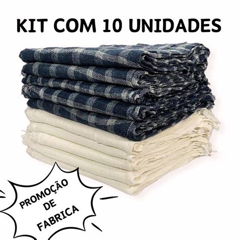 Kit Pano De Ch O Mb Kit Unidades Cm X Cm Saco Alvejado