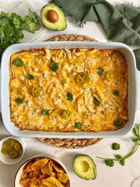 Sour Cream Chicken Enchilada Casserole