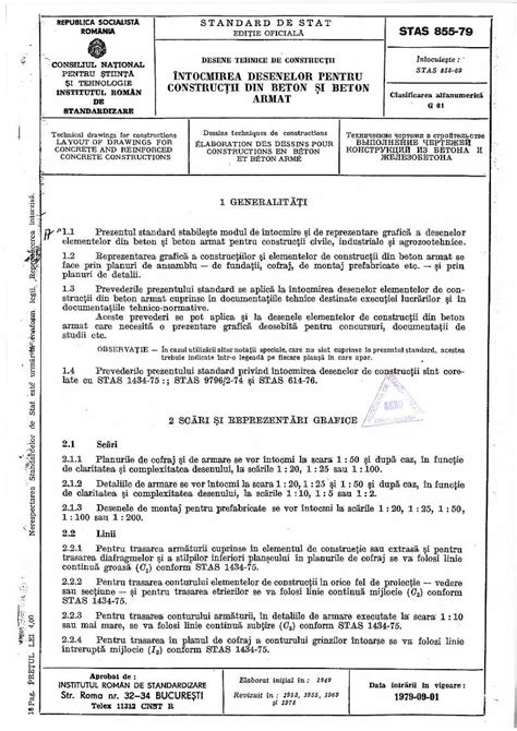 PDF STAS 855 79 Desene Pentru Constructii DOKUMEN TIPS