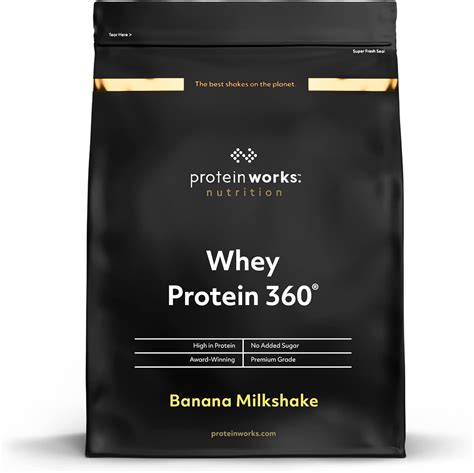 THE PROTEIN WORKS Protéine Whey 360 en poudre Milkshake Banane Sans