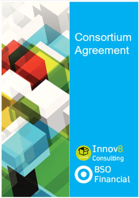 Consortium Agreement Actual Example And Simple Template Eloquens