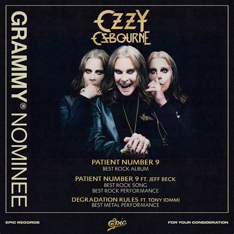 OZZY OSBOURNE Talks About The Four Grammy Nominations For His ‘Patient ...