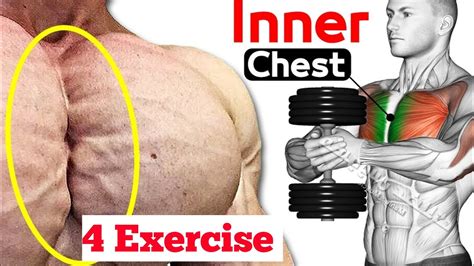 4 Best Exercises Inner Chest Workout🔥 Youtube