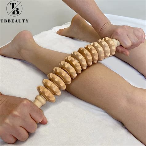 Masseur En Bois Courb Main Rouleaux Point De D Clenchement