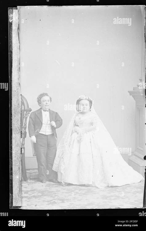 Charles And Lavinia Stratton C 1860 1870 Stock Photo Alamy