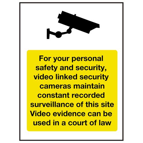 For Your Safety Cctv In Operation Sign